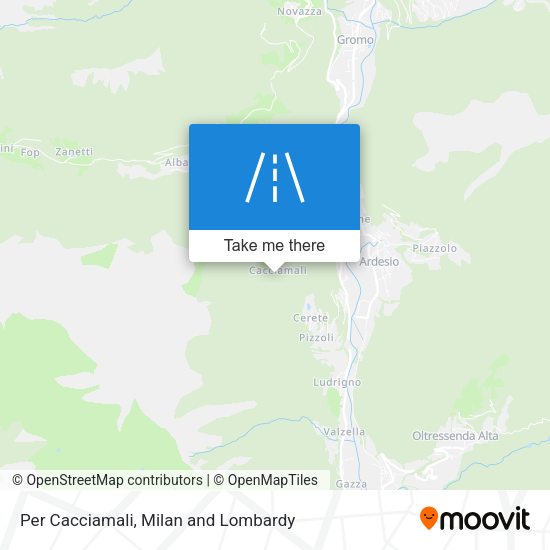 Per Cacciamali map