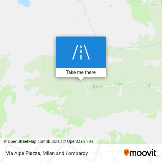 Via Alpe Piazza map