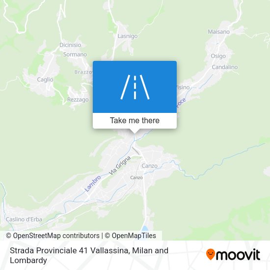 Strada Provinciale 41 Vallassina map