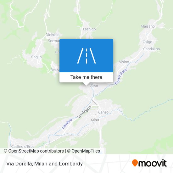 Via Dorella map