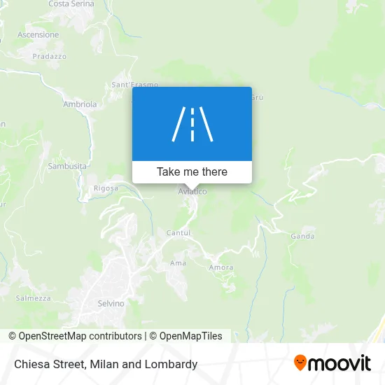 Chiesa Street map