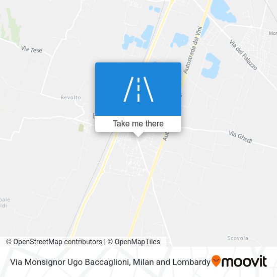 Via Monsignor Ugo Baccaglioni map