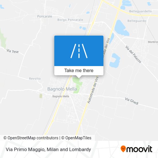 Via Primo Maggio map