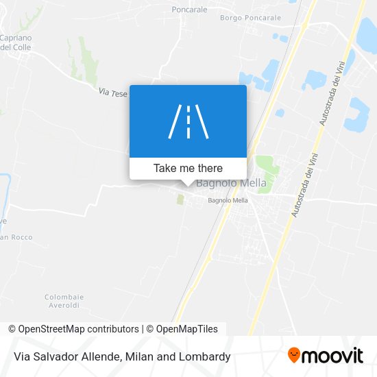 Via Salvador Allende map
