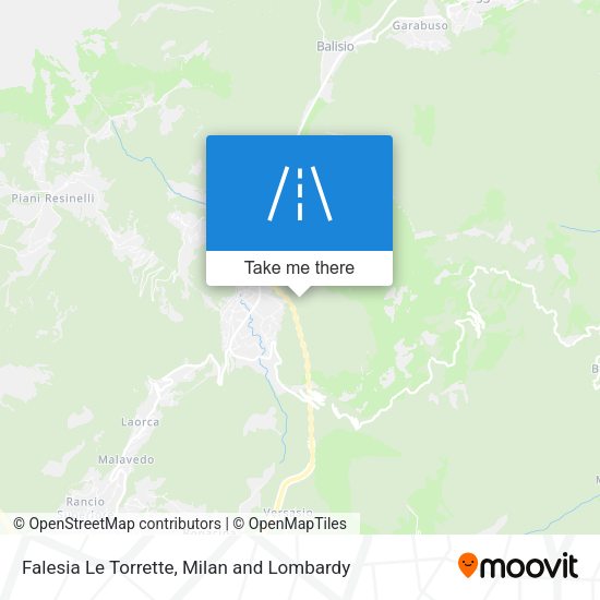 Falesia Le Torrette map