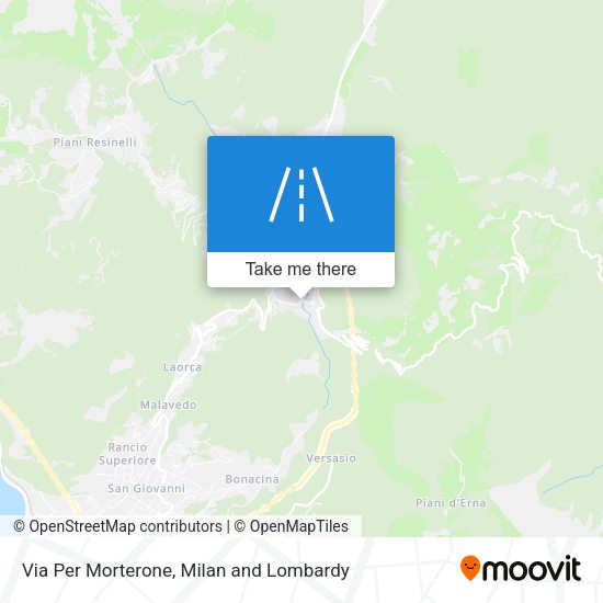 Via Per Morterone map