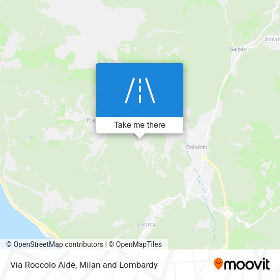 Via Roccolo Aldè map