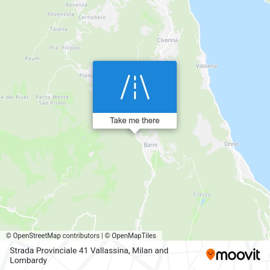 Strada Provinciale 41 Vallassina map