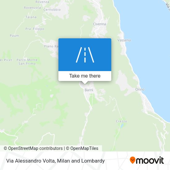 Via Alessandro Volta map