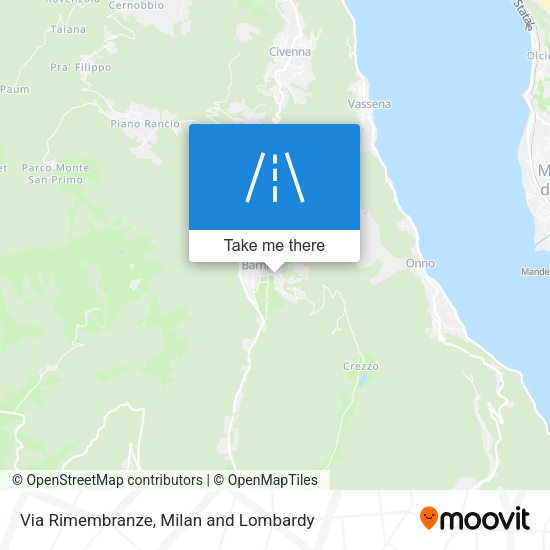 Via Rimembranze map