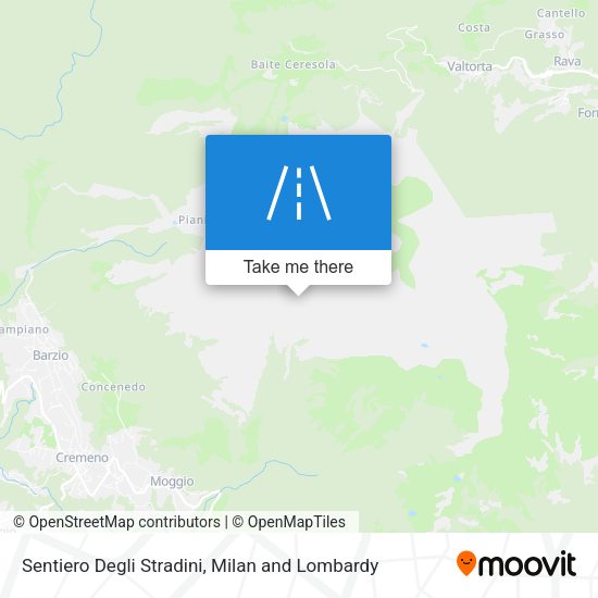 Sentiero Degli Stradini map