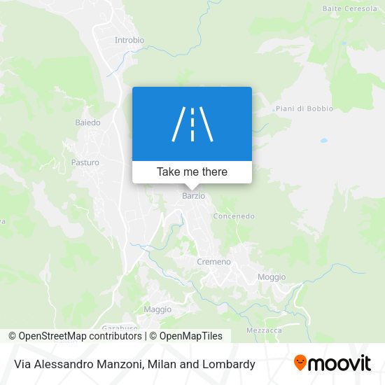 Via Alessandro Manzoni map
