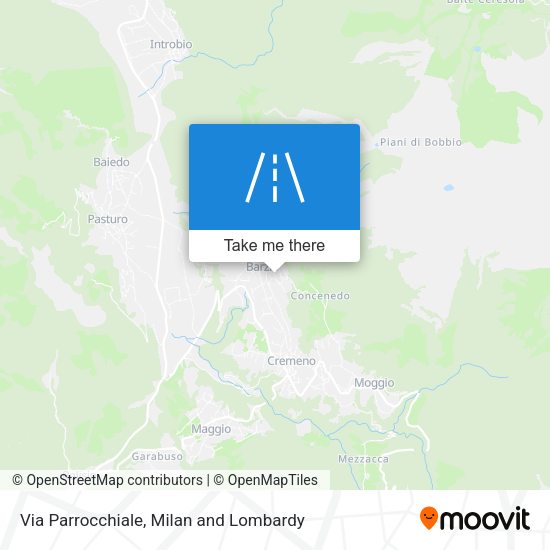 Via Parrocchiale map