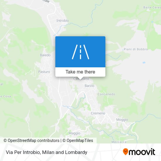 Via Per Introbio map