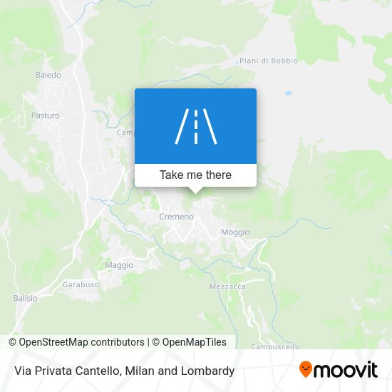 Via Privata Cantello map