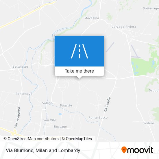 Via Blumone map