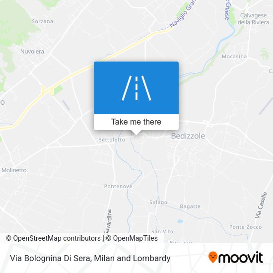 Via Bolognina Di Sera map