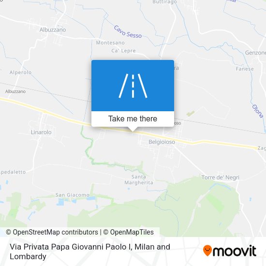 Via Privata Papa Giovanni Paolo I map