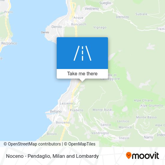 Noceno - Pendaglio map