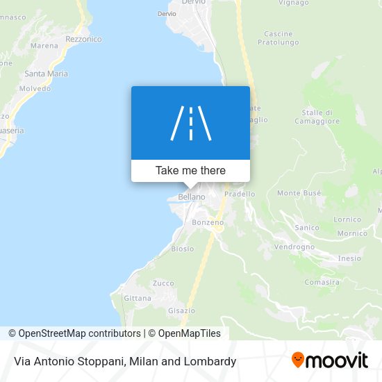 Via Antonio Stoppani map