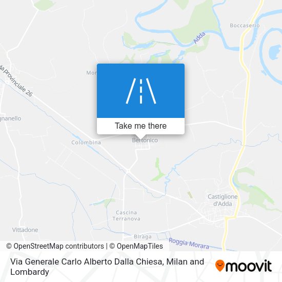 Via Generale Carlo Alberto Dalla Chiesa map