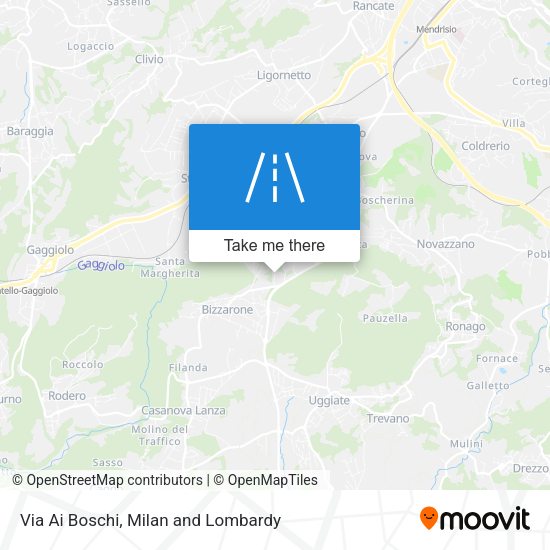 Via Ai Boschi map