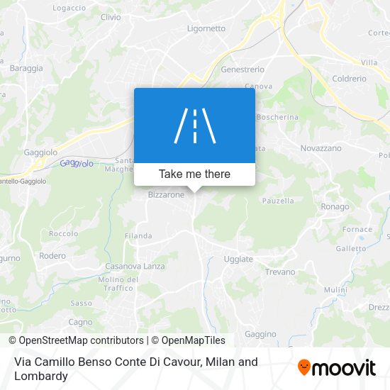 Via Camillo Benso Conte Di Cavour map