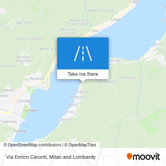 Via Enrico Caronti map