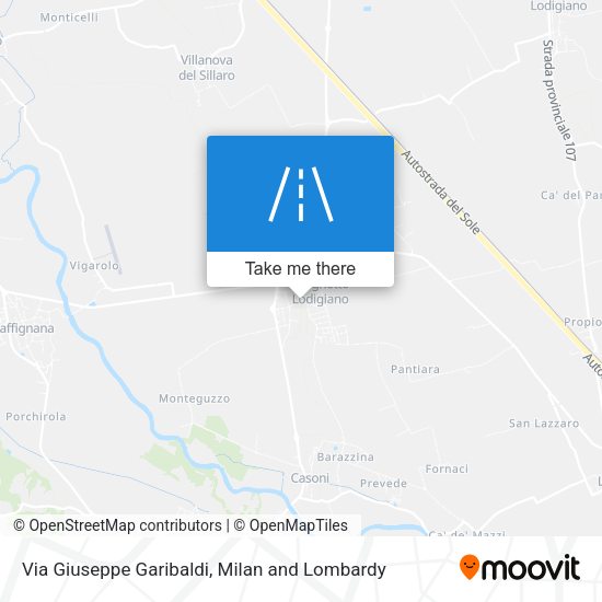 Via Giuseppe Garibaldi map