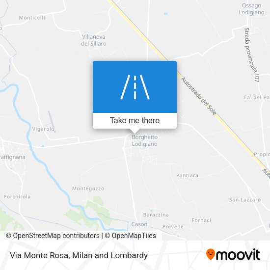 Via Monte Rosa map