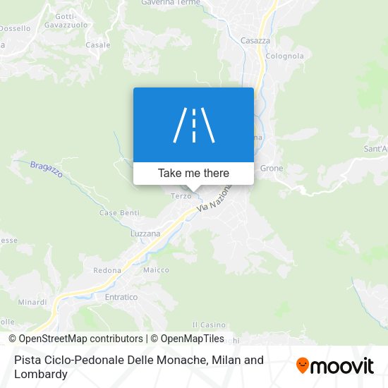 Pista Ciclo-Pedonale Delle Monache map