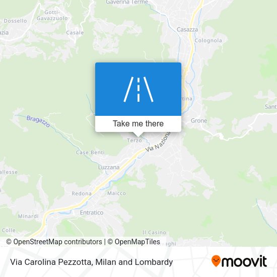Via Carolina Pezzotta map