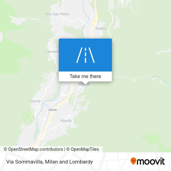 Via Sommavilla map