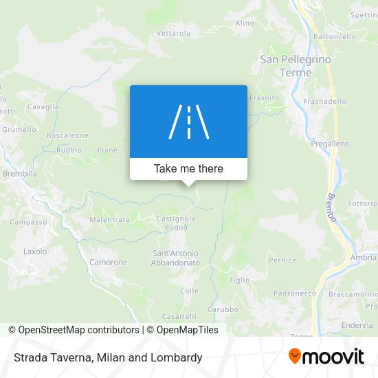 Strada Taverna map