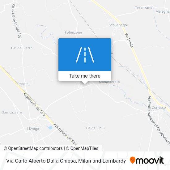 Via Carlo Alberto Dalla Chiesa map