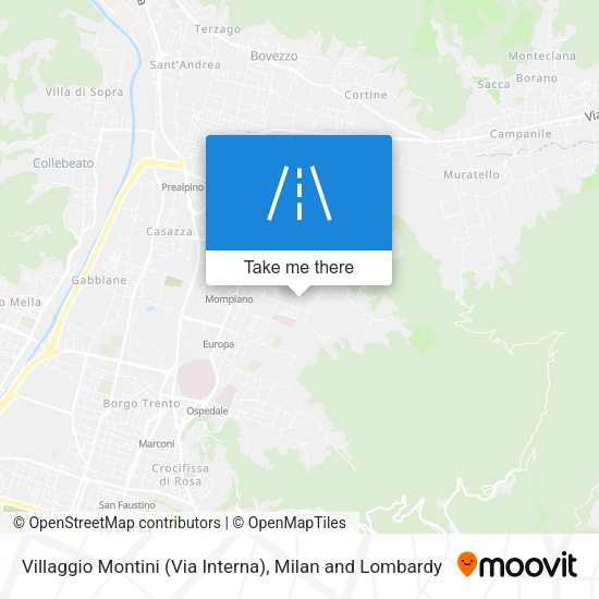 Villaggio Montini (Via Interna) map