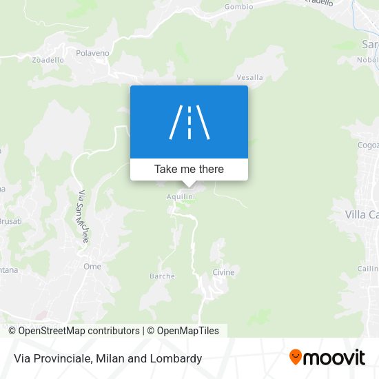 Via Provinciale map