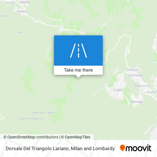 Dorsale Del Triangolo Lariano map