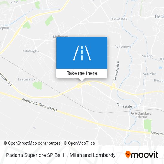 Padana Superiore SP Bs 11 map