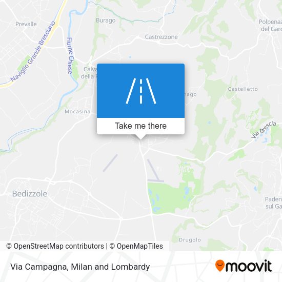 Via Campagna map