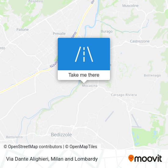 Via Dante Alighieri map