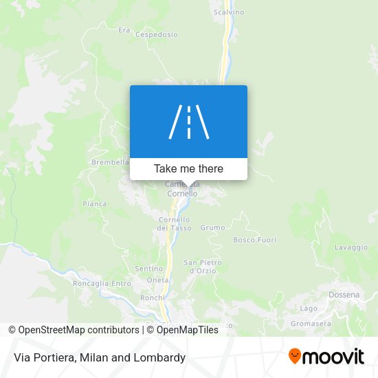 Via Portiera map