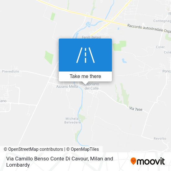Via Camillo Benso Conte Di Cavour map