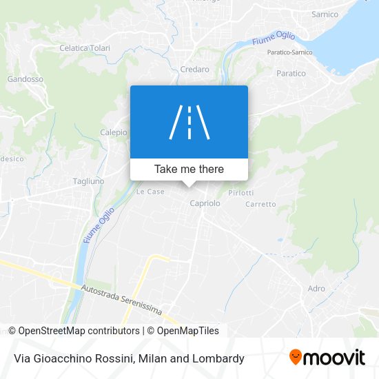 Via Gioacchino Rossini map