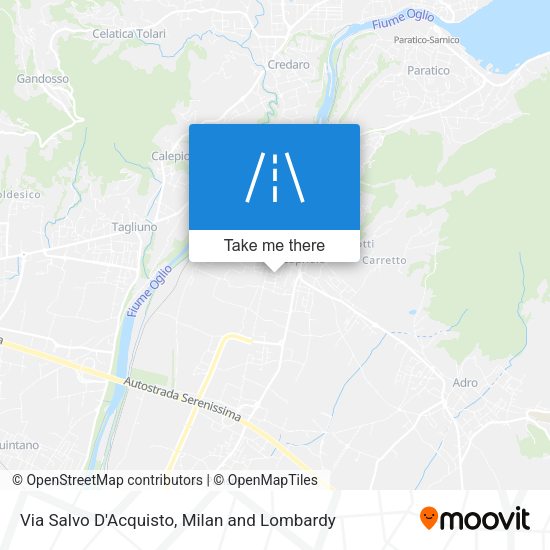 Via Salvo D'Acquisto map