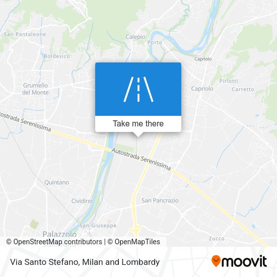 Via Santo Stefano map