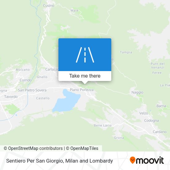 Sentiero Per San Giorgio map