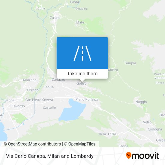 Via Carlo Canepa map