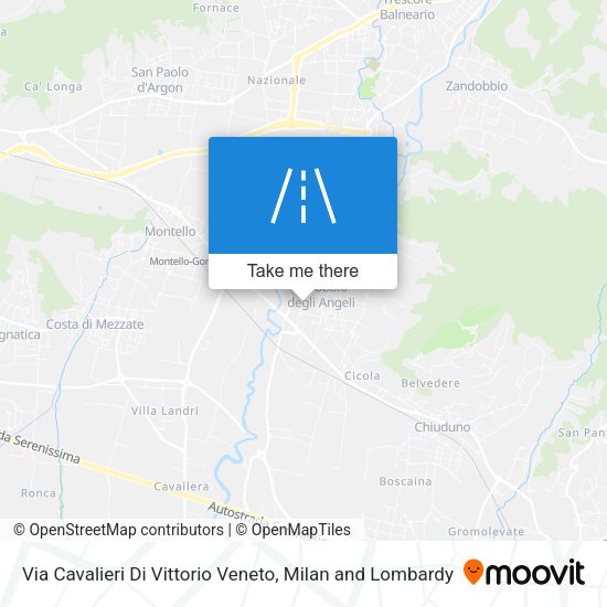 Via Cavalieri Di Vittorio Veneto map