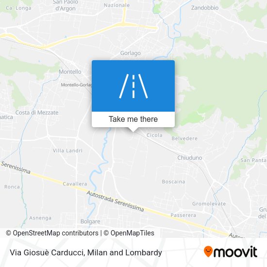 Via Giosuè Carducci map